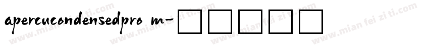 apercucondensedpro m字体转换